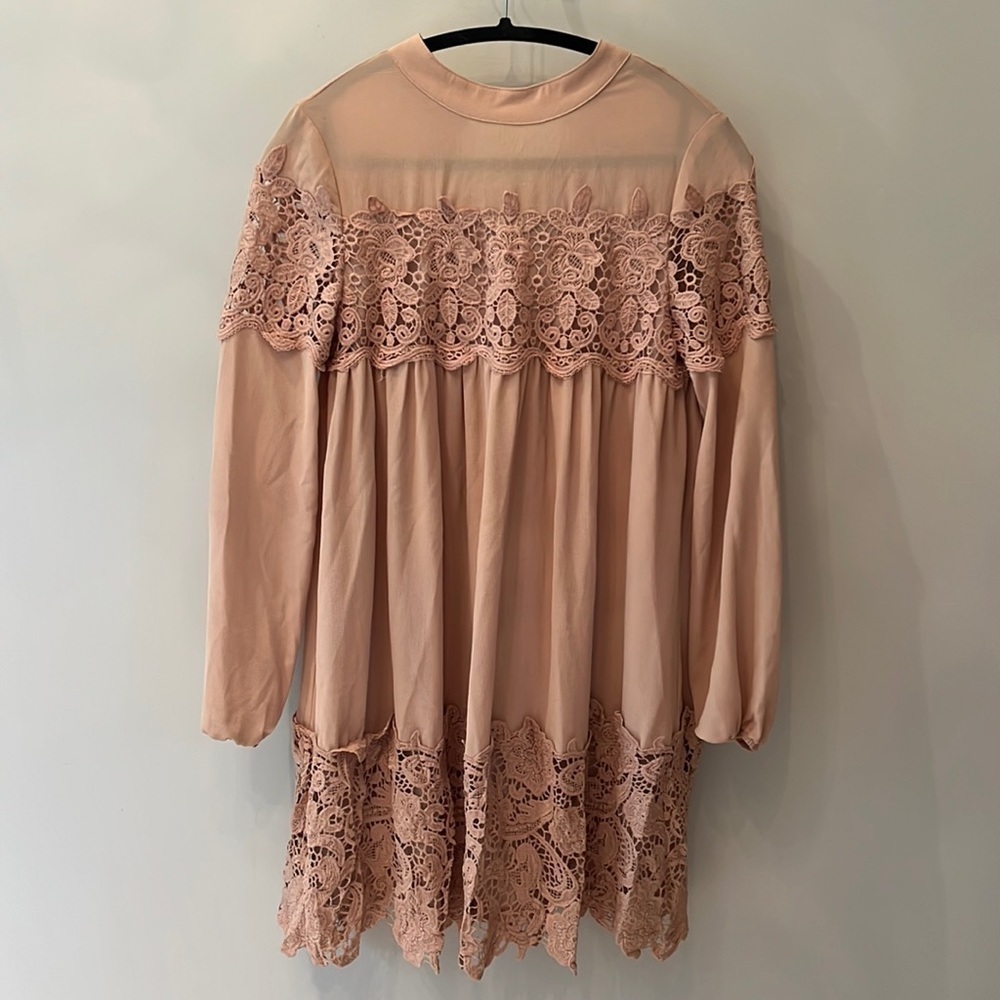 ASOS Fashion Union Nude/ Pale Pink/ Blush dress Sz 4​​​​​​